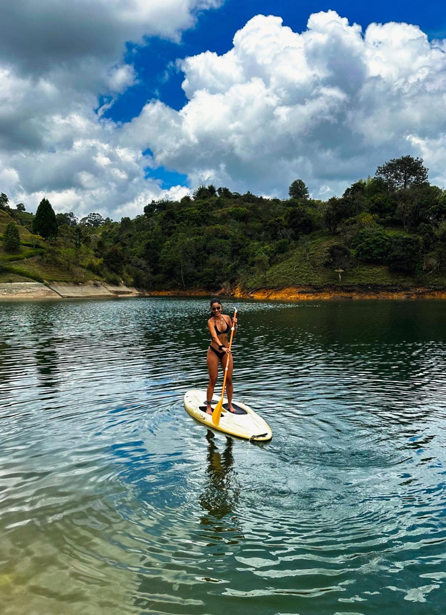 The Boato Hotel Guatapé Buitenkant foto Stand Up Paddle Boarding at the dam